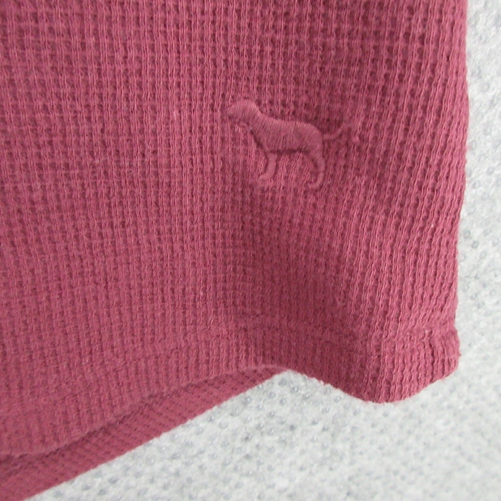 PINK Womens Blouse Medium Victoria's Secret Sleepwear Scoop Neck Cotton Blend - Picture 6 of 8